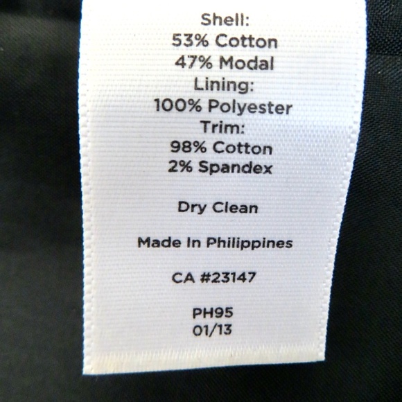 TALBOTS Geometric Print Short Sleeve Sheath Dress Black White SZ 8 - Picture 3 of 6